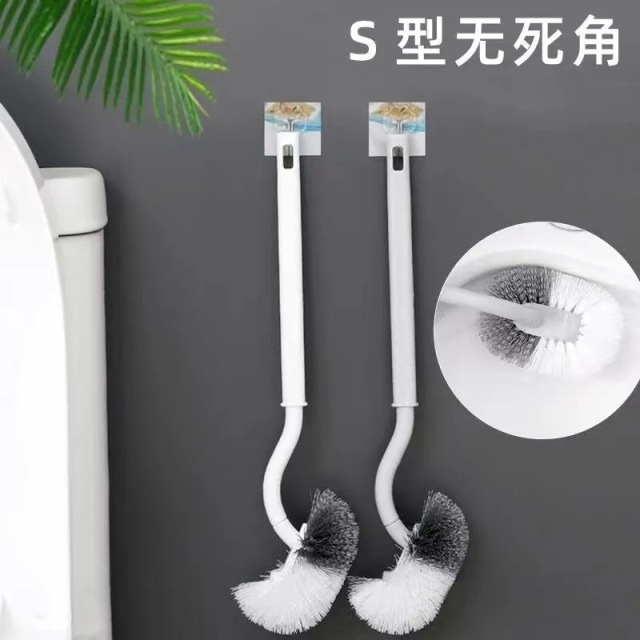 12490960.日式马桶刷无死角中性毛厕所刷洁厕刷马桶清洁刷卫生间酒店马桶刷