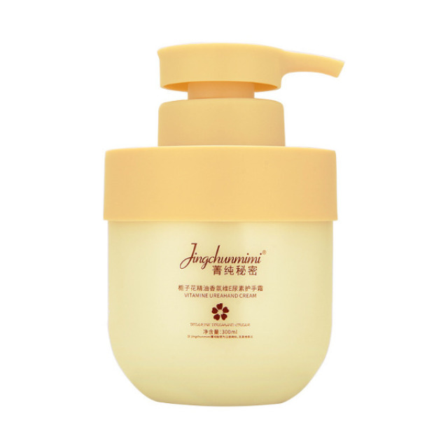 12609596.栀子花精油护手霜300ml/瓶香嫩润滑滋润肌肤香氛维 E尿素护手乳