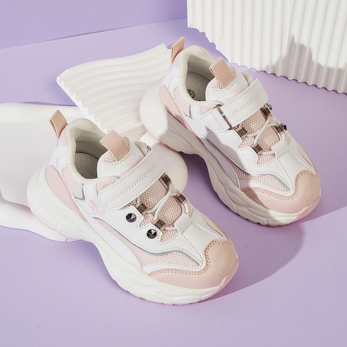 12685380.迪士尼童鞋春季休闲童鞋男童网面透气跑步鞋女童百搭中大童