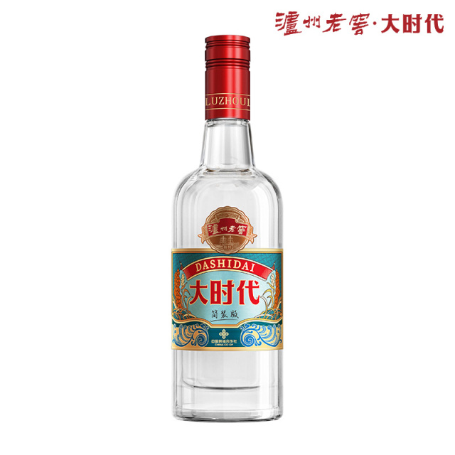 12608190.泸州老窖大时代简装版浓香型52度白酒500ml