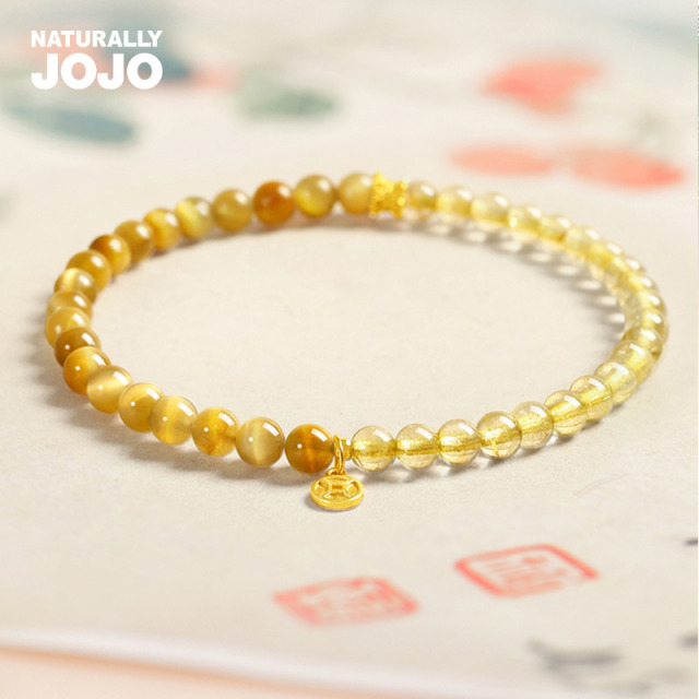 12742485.金虎眼石金发晶手串女款百搭手饰品
