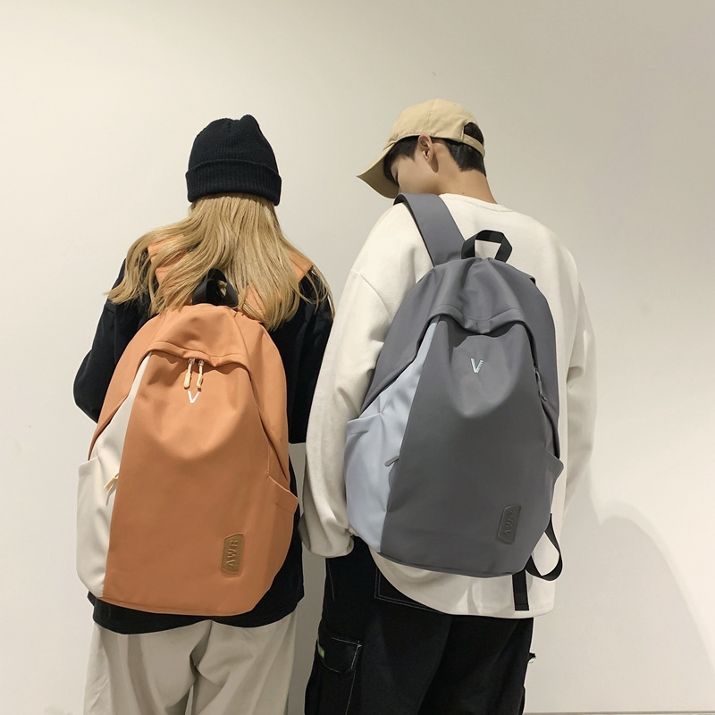 11701361.书包女大学生小众高中生初中生ins日系简约大容量电脑双肩背包男