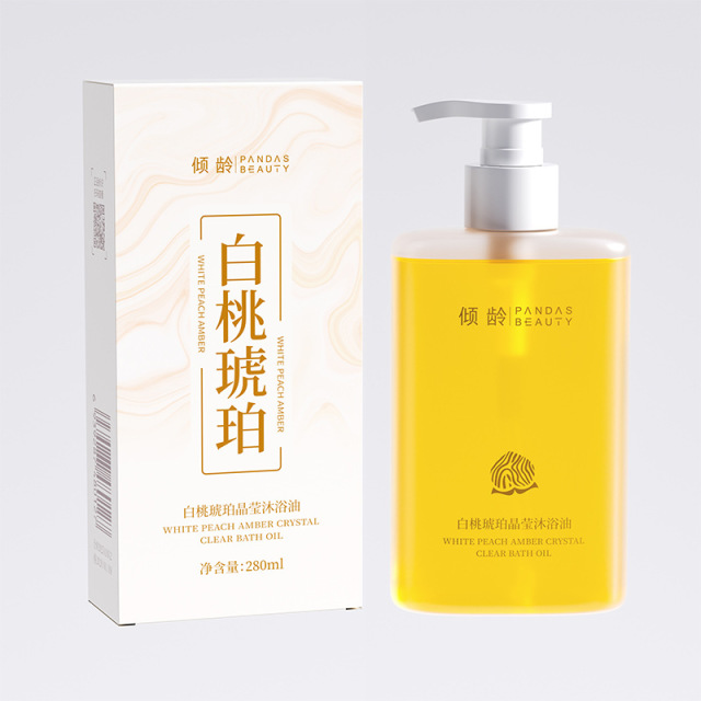 12378649.倾龄白桃琥珀奢润焕肤沐浴油温和清洁肌肤滋润不拔干以油养肤液露