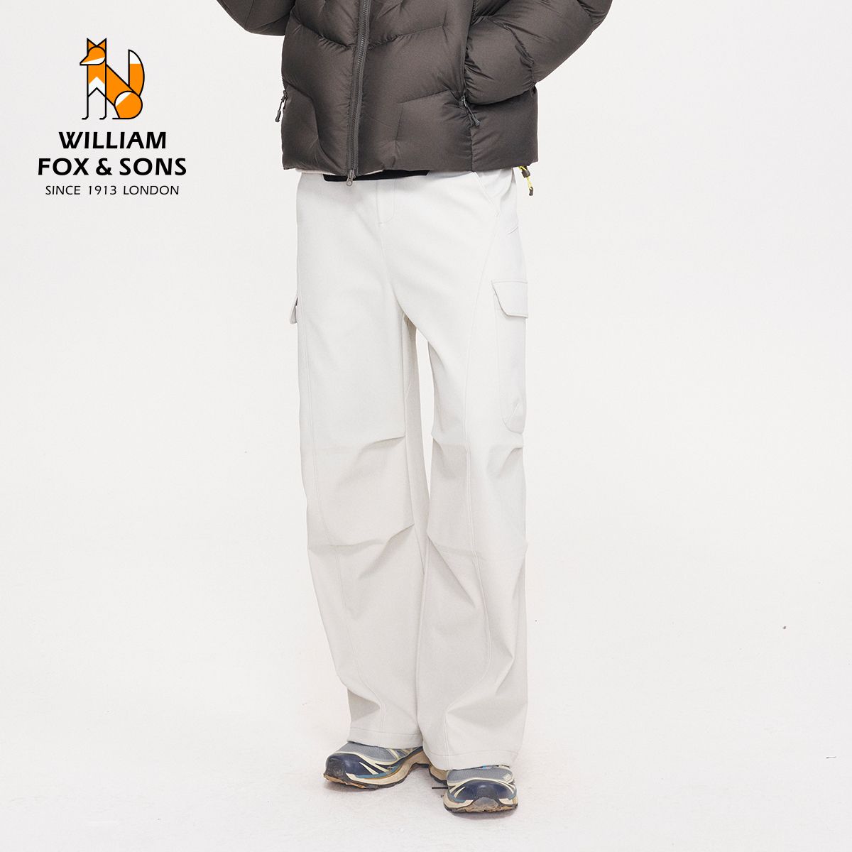 13376401.WILLIAM FOX&SONS 英国小狐狸 夏轻薄户外防水防污抗菌UPF40+伞兵工装冲锋裤男女