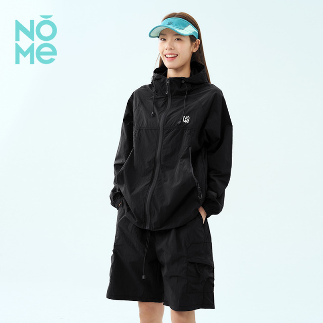 13631044.NOME爆款男女同款户外通勤城市机能连帽防紫外线冰肌防晒运动套装