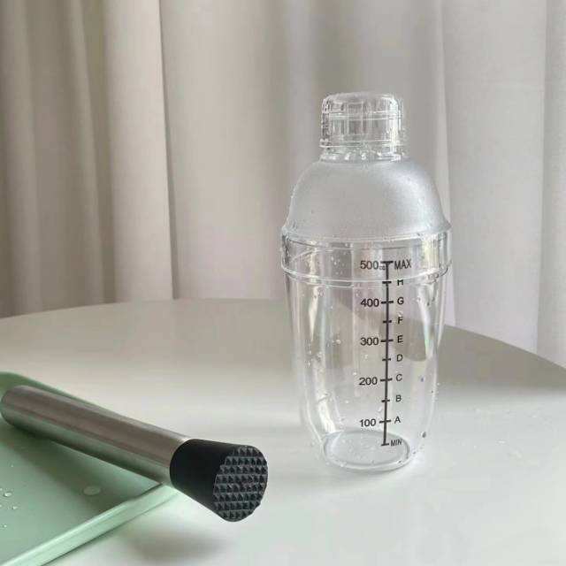 13616682.送捣汁棒【便携雪克杯】雪克杯摇摇杯手打柠檬茶全套工具手摇雪克壶捣碎棒轻松摇出冰爽夏日! 随时随地享受美味饮品。