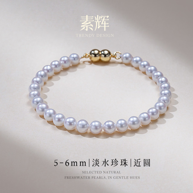 13419446.佰色传情5-6mm淡水珍珠高级感精致福禄葫芦气质手链手串手饰