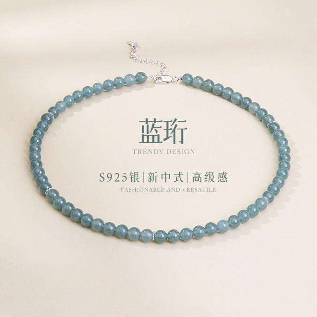 13512336.佰色传情S925银蓝水翡翠新中式高级感气质国风颈饰项链锁骨链