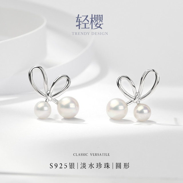 13540887.佰色传情淡水珍珠S925银小众清新温柔气质减龄高级感耳钉耳饰