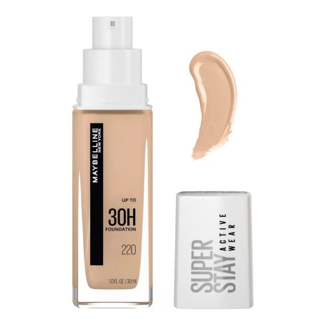 12873290.【福州仓发货】美宝莲 Superstay巨持妆粉底液30ml #128 黄调健康色 有效期至2028年8月
