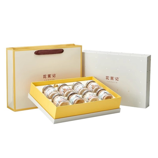 11551090.花蕉记牛奶花胶75g*8瓶礼盒牛奶燕麦口味滋补胶原蛋白营养端午节送礼即食孕妈【效期至9月】