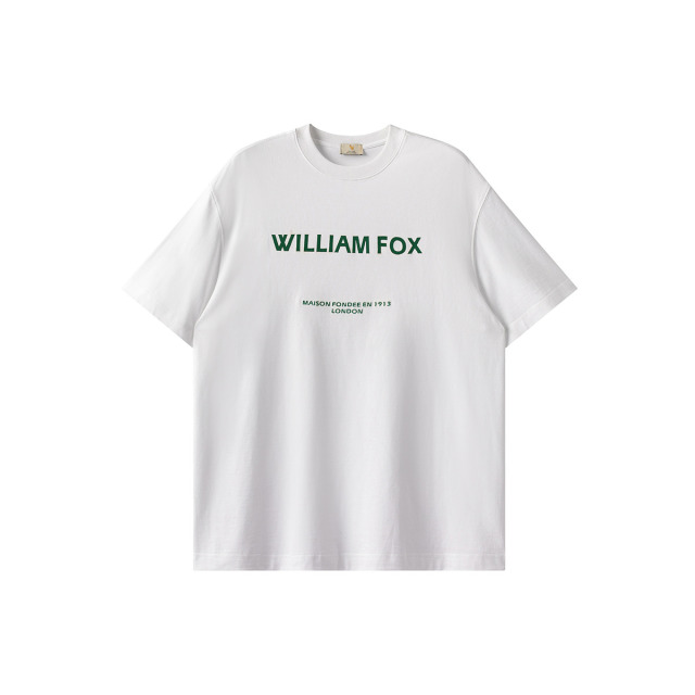 13376404.WILLIAM FOX&SONS 英国小狐狸 夏季100%棉32S双股纱男女款短袖T恤