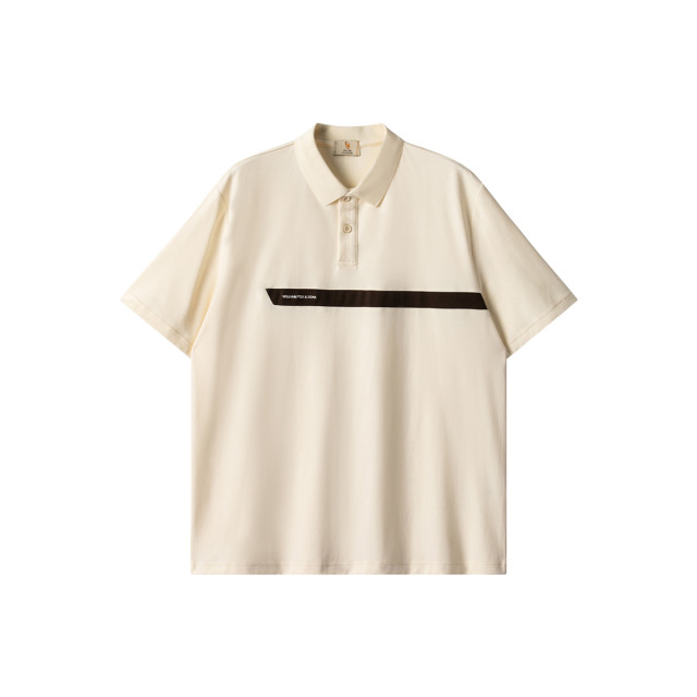 13376320.WILLIAM FOX&SONS 威廉福克斯 夏季新品撞色分割线设计mini字母刺绣休闲polo男
