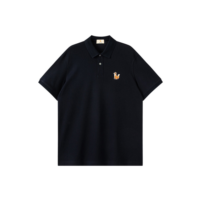 13376283.WILLIAM FOX&SONS 英国小狐狸 夏季新疆长绒棉亚麻混纺吸汗polo衫男