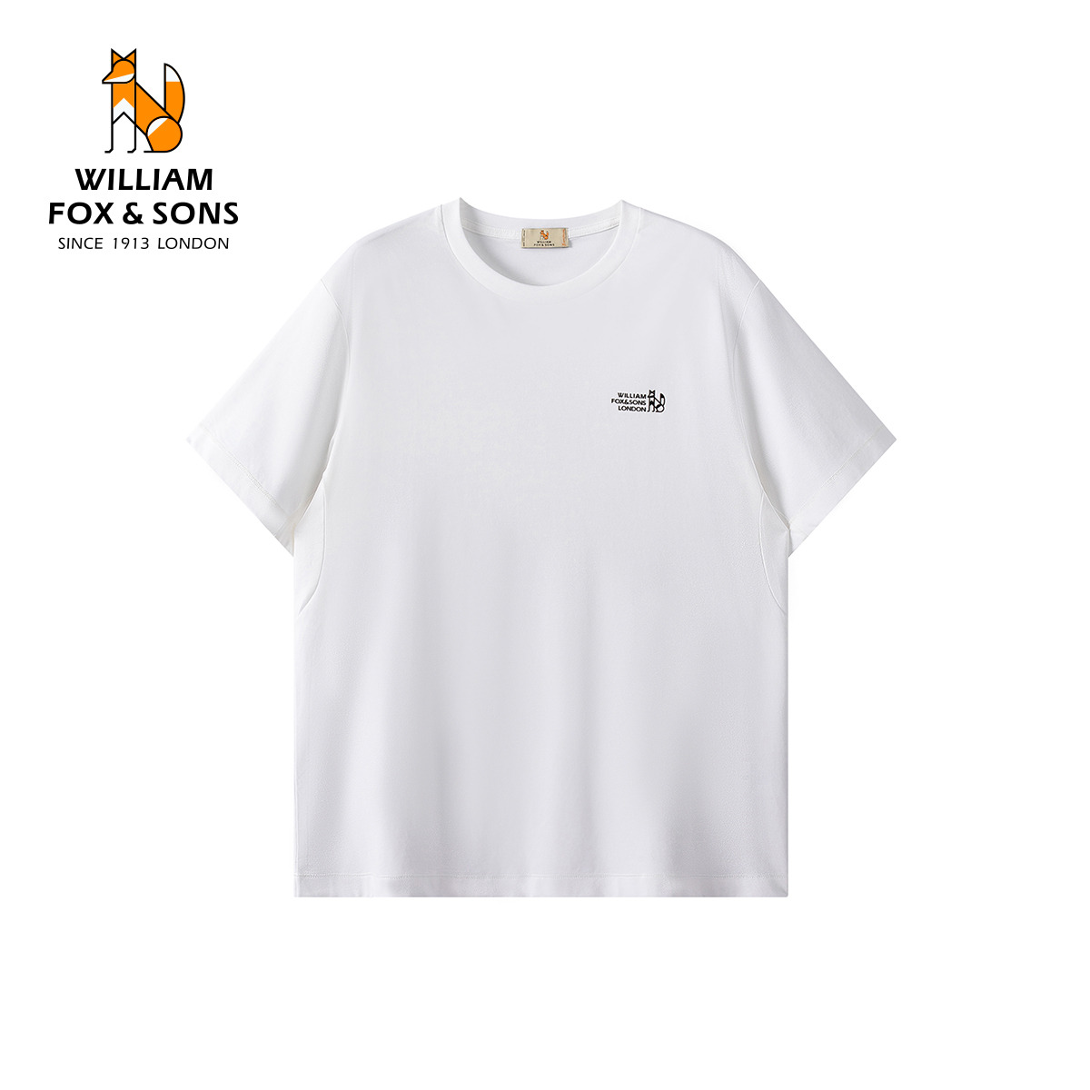 13376290.WILLIAM FOX&SONS 威廉福克斯 弹力透气户外新氧棉运动速干短袖休闲骑行跑步T恤