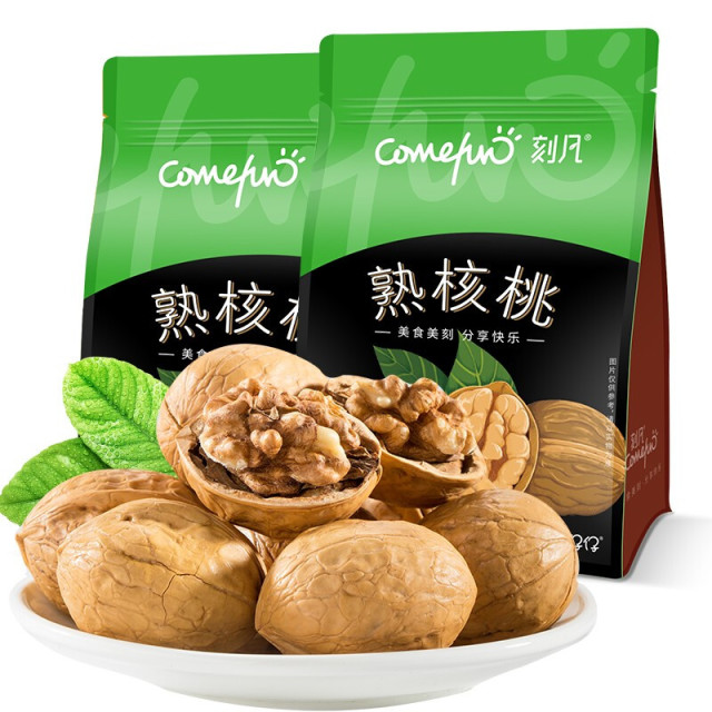 12874966.大包装薄皮核桃500g/袋装熟核桃新货坚果早餐零食