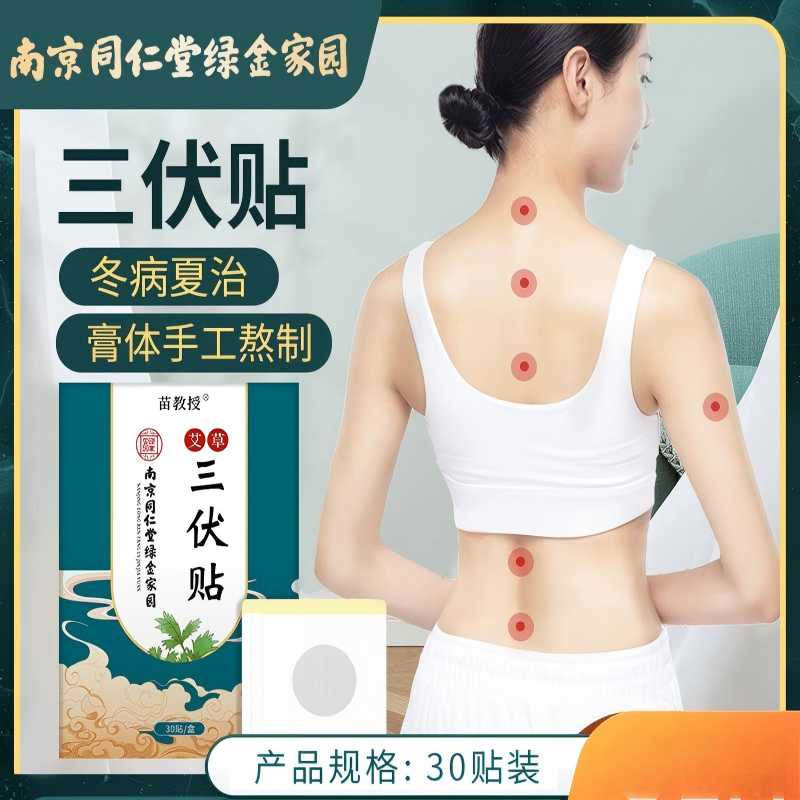 11662236.南京同仁堂三伏贴穴位贴艾灸贴儿童贴肚脐灸贴艾草三九贴