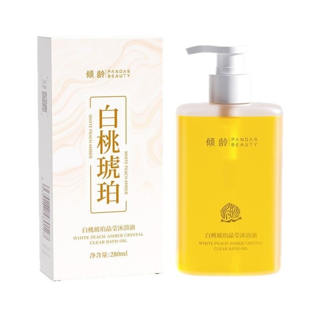 11932775.白桃琥珀晶莹沐浴油  持久留香深层清洁清爽控油嫩滑肌肤沐浴露