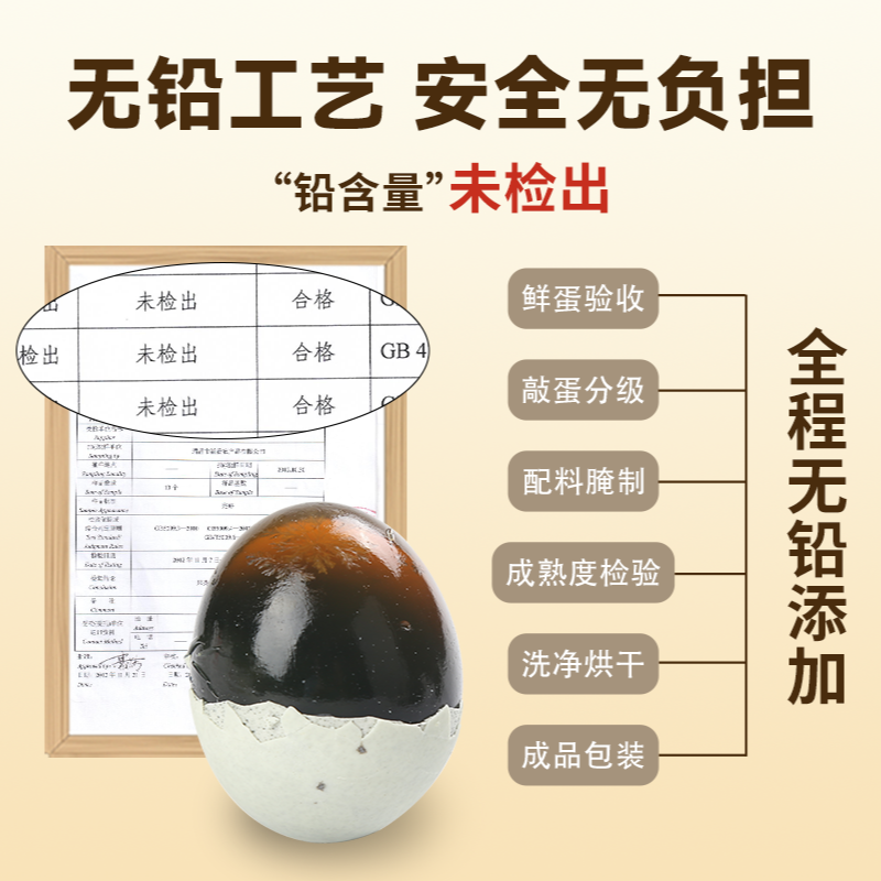 13679464.【绿色食品】溢流香皮蛋无铅工艺10枚共660g溏心松花鸭蛋特大流心