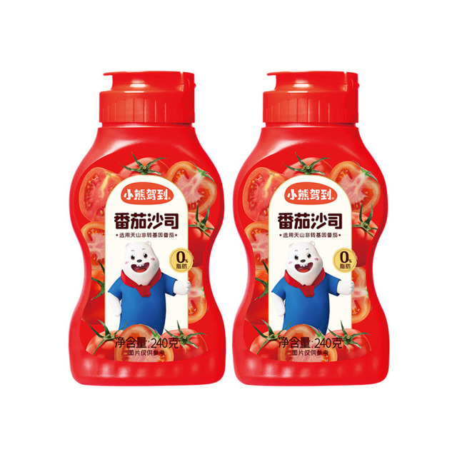 12705873.小熊驾到番茄沙司意面酱手抓饼披萨家用240g