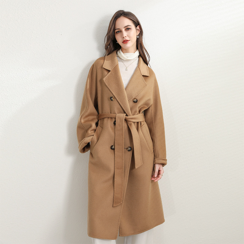 13695000.M家101801双面羊绒大衣女中长款2023新款原厂呢子外套
