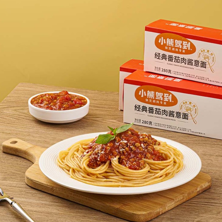 12705882.小熊驾到 意大利面儿童番茄肉酱意面280g/盒