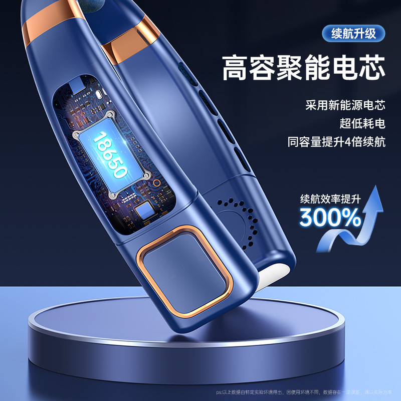 12887487.新款便携式挂脖风扇USB手持静音小电风扇多功能无叶迷你