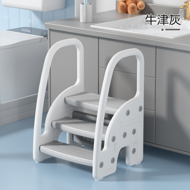 12193254.【扶手凳就买它】曼龙宝宝洗手台阶凳儿童垫脚凳婴幼儿洗脸楼梯洗漱台踩凳脚踏增高1