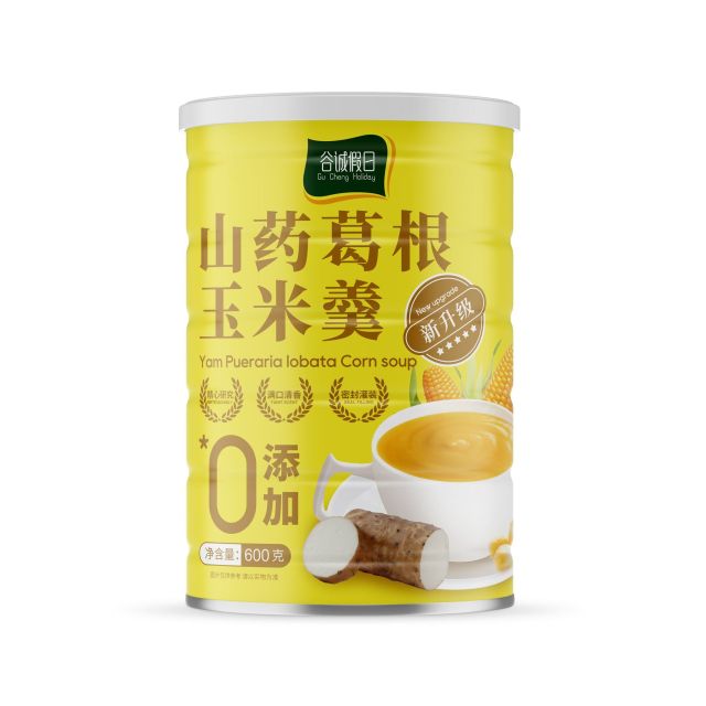 13245115.【0蔗糖0添加】600克葛根山药玉米糊桶装冲泡即食营养代餐粉早餐粉
