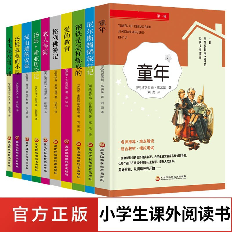 11975237.童年爱的教育钢铁是怎样炼成的老人与海格里佛游记中小学生课外读物阅读书籍尼尔斯骑鹅旅行记格列佛游记