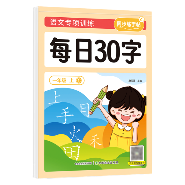 11975167.语文专项训练每日30字小学生练字帖同步语文教材写字表点阵描红