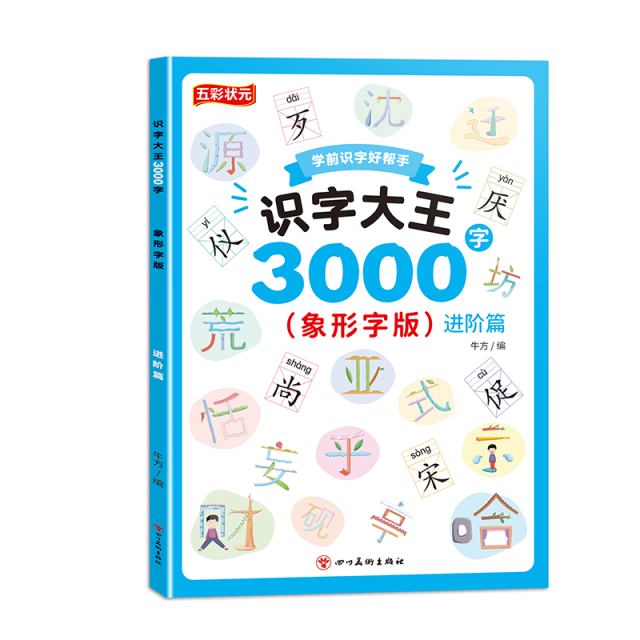 11975171.识字大王3000字基础篇进阶篇提高篇拓展篇学前识字3000个拼音练习幼小衔接教材拼音识字书进阶篇