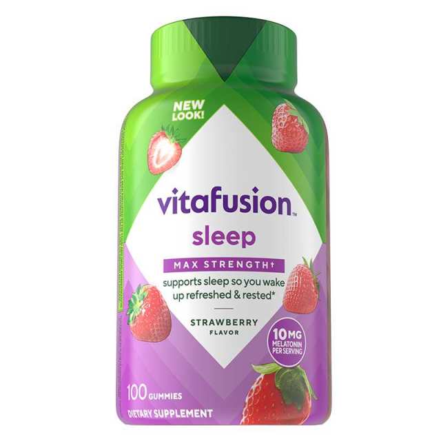 11026510.vitafusion褪黑素睡眠软糖10mg 100粒 有效期至2027-07-30