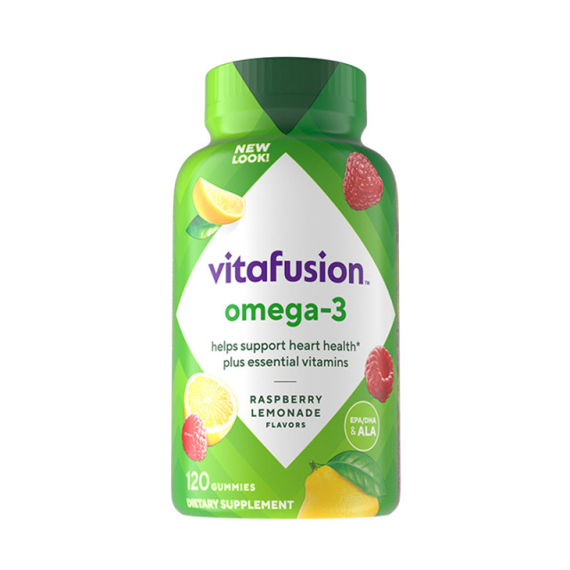 12436572.【直降】vitafusion成人鱼油DHA鱼油Omega-3软糖120粒 有效期至2027-01-30