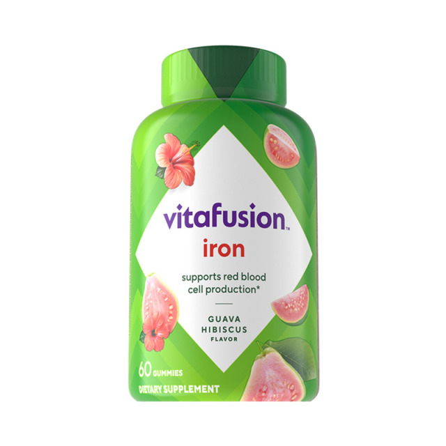 11348463.vitafusion有机补铁软腮红软糖60粒 有效期至2027/4/30