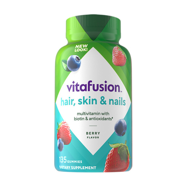 11356001.vitafusion发肤甲软糖促进胶原再生生物素营养软糖135粒 有效期至2027-07-30