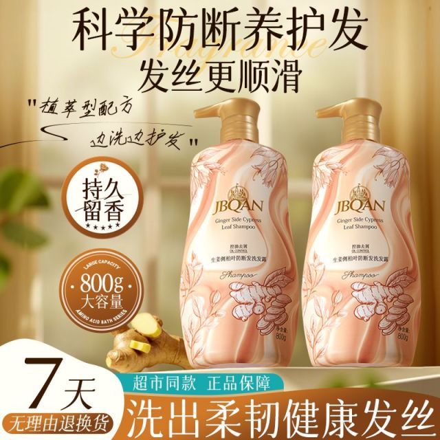 11803737.洁碧泉生姜侧柏叶防断发洗发水800ml