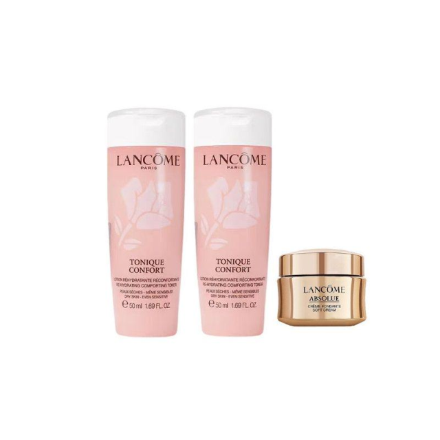 12822417.兰蔻/LANCOME粉水50ml*2+面霜滋润15ml(赣州仓)有效期:27年12月