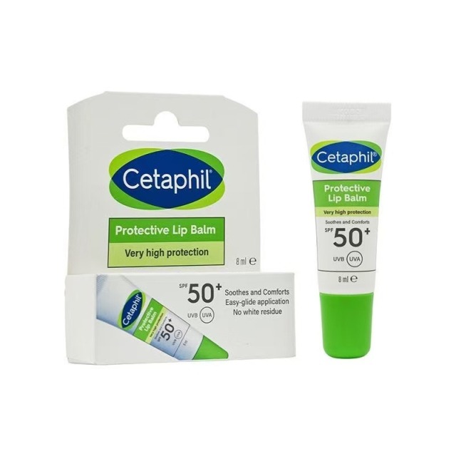 13818565.Cetaphil/丝塔芙唇膏SPF50+ 8ml*2 深层修护 柔润保湿 效期:28年1月 【义乌仓发货】