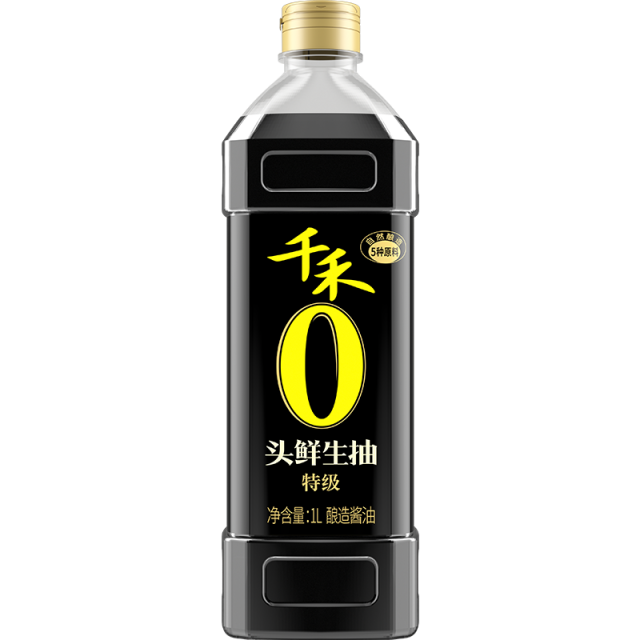 12697728.千禾生抽酿造酱油1L凉拌点蘸