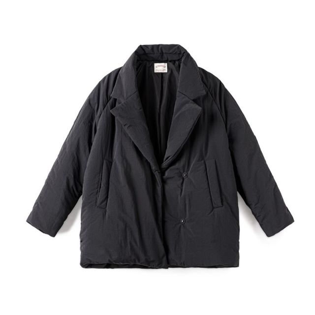 13153467.马登基础大翻领棉衣通勤宽松面包服舒适保暖百搭厚棉袄外套冬季女
