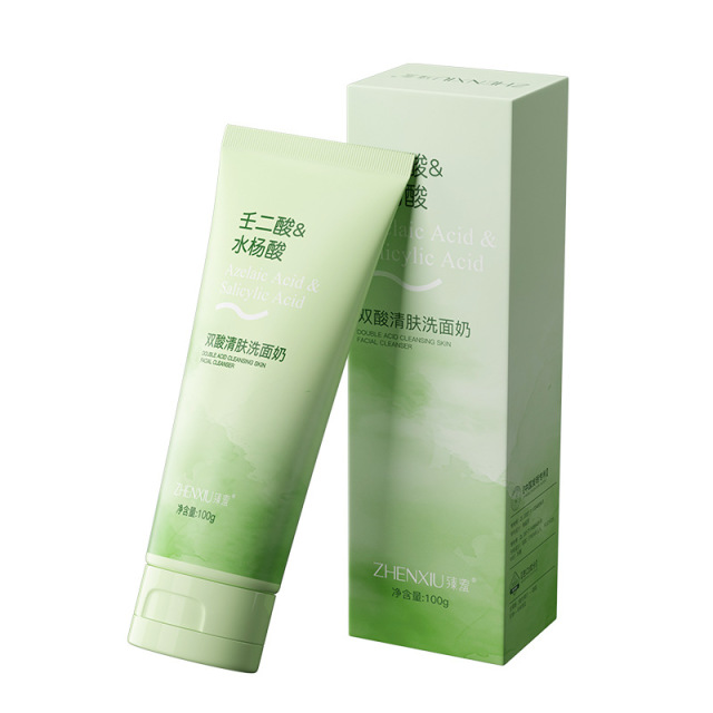 12740472.壬二酸水杨酸双酸清肤洗面奶100g/支控油祛痘保湿清爽