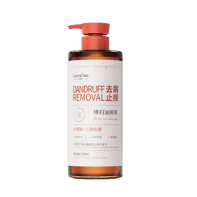 12742106.水杨酸二硫化硒去屑洗发水500ml/瓶清爽蓬松柔顺护发洗发