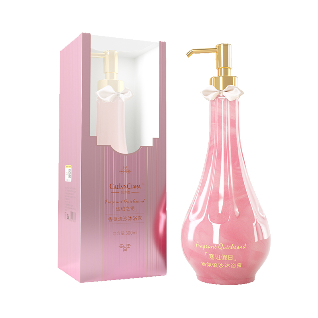 12744975.香氛流沙沐浴露300ml/瓶自然清香持久留香香氛淡香香水型