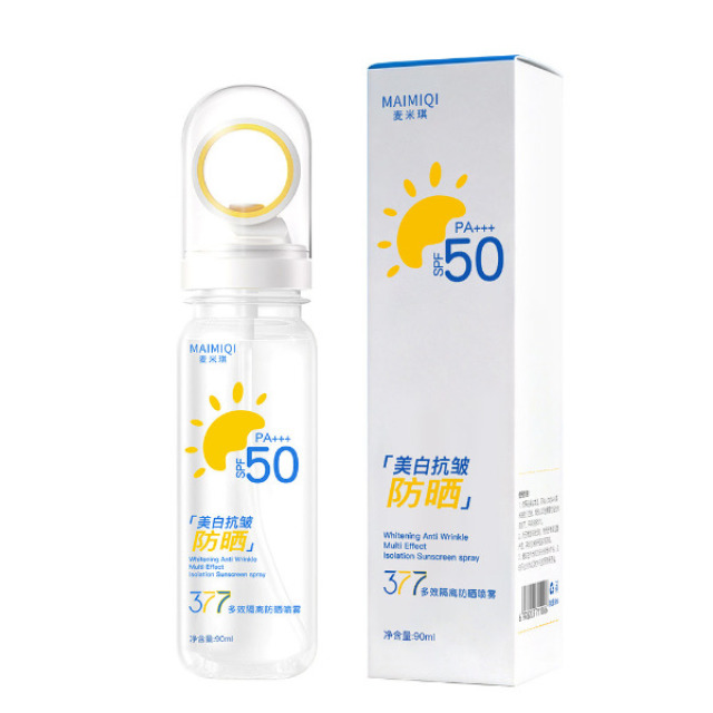 13212842.377多效隔离防晒喷雾90ml/瓶快速成膜防晒清爽不油腻水润防晒喷雾