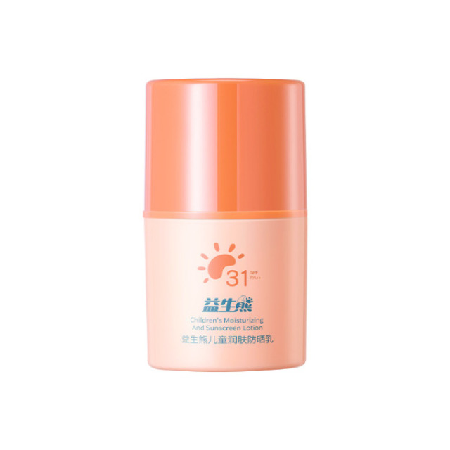 13265808.益生熊儿童润肤防晒乳30g/瓶保湿滋润防水防汗清爽不油腻高倍宝宝防晒霜