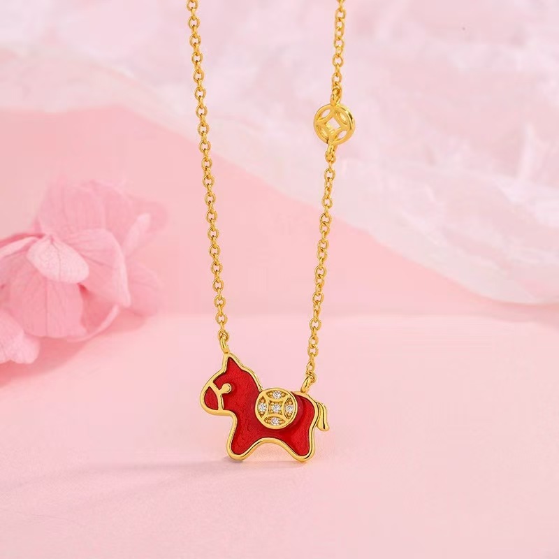 13114586.马上有钱鸿运大吉项链手链合集【香港黄金珠宝有限公司】
