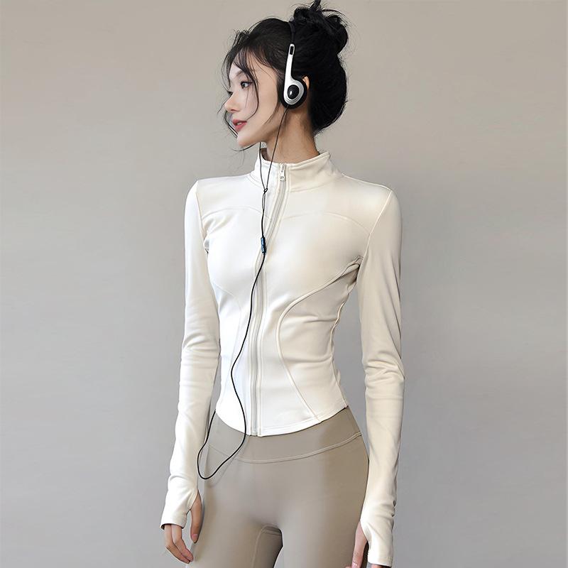 12856409.瑜伽外套高弹显瘦瑜伽外套女运动感健身瑜伽外套