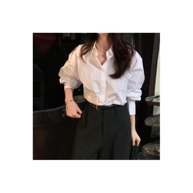13322379.法式设计感小众白色衬衫女装上衣通勤女款衬衣