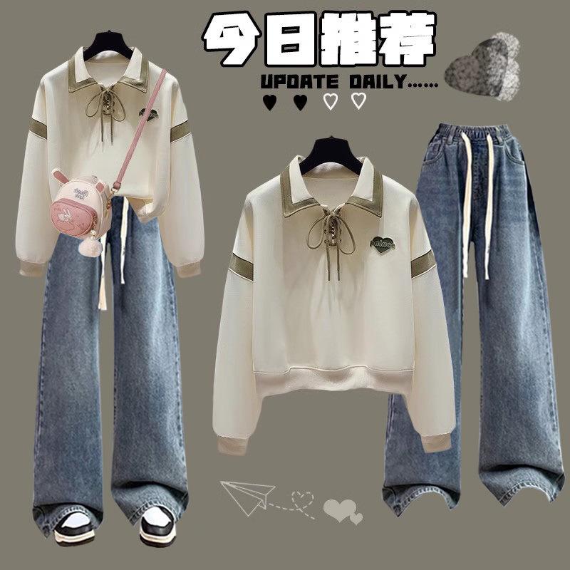 13322413.青少年女装适合初中生穿的卫衣初中生春高中时尚百搭套装潮